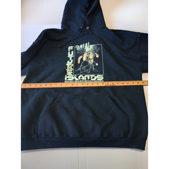 Future Islands Band Black Hoodie XL Fruit Of The Loom - Picture 6 of 8